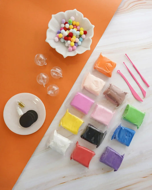 DIY Fridge Clay Magnet Kit for Kids | Creative Art and Craft Set | Ages 3+
