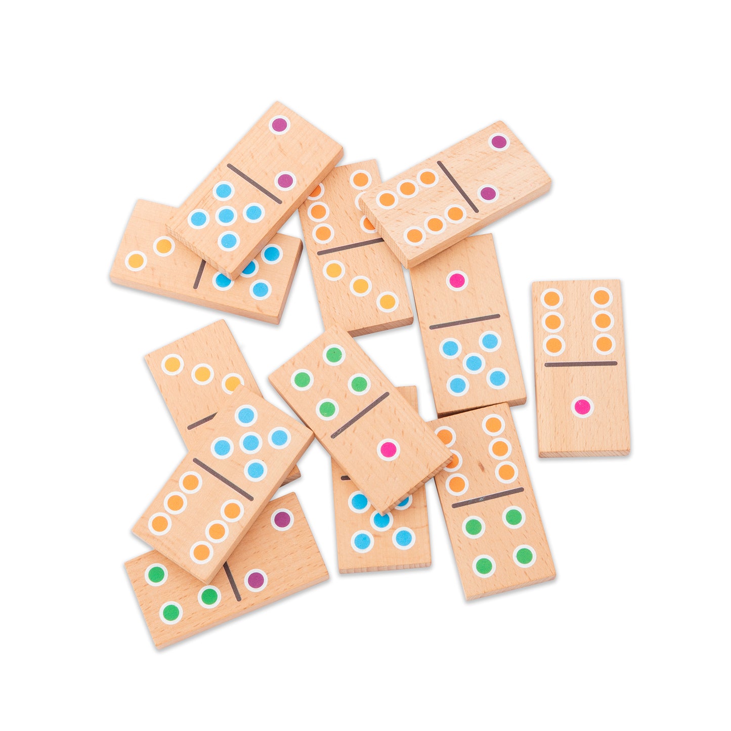 Wooden Dot Puzzle - Set of 12 Blocks