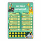 Kids Daily Responsibility Chart with wild animal theme