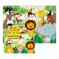 Kids playing with Animal Party Jigsaw Puzzle, showing various animals