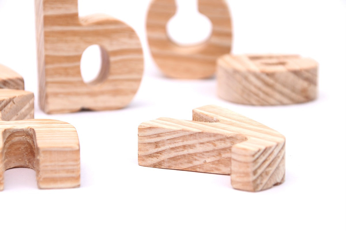 Wooden Alphabets Lowercase - Medium