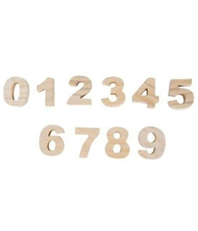 Wooden Alphabets Uppercase, Lowercase & Numerical Numbers - Set of 63 pieces