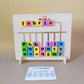 Interactive phonics learning activity with letter tiles and challenge cards