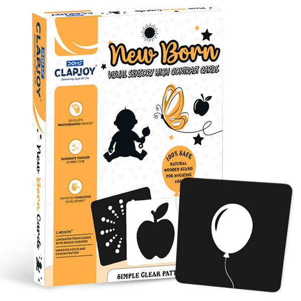 Black and White Flash Cards for New Born Babies