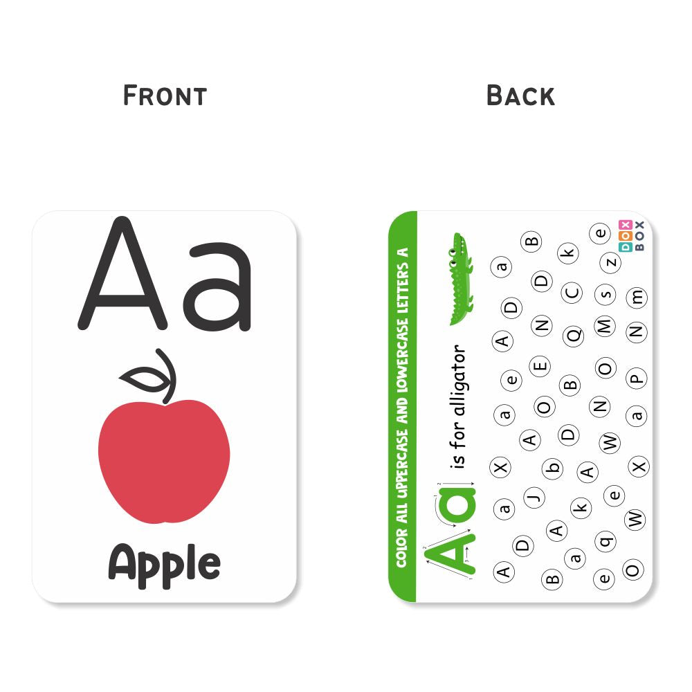Alphabet Flashcards with Activity - Pack of 26