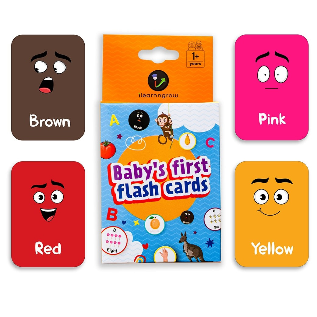 Baby's First Colors Flashcards with Attractive Pictures