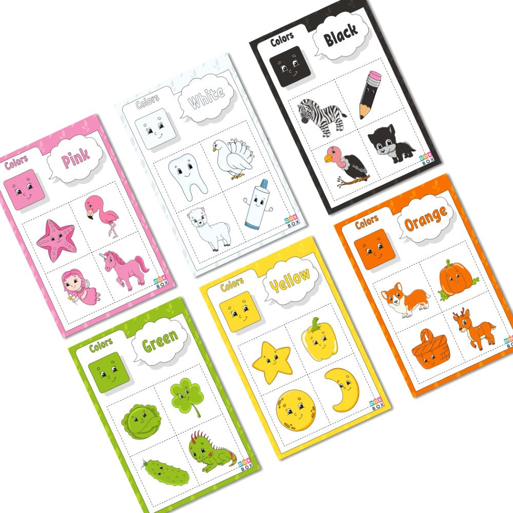 Buy Colour Sorting Activity Mats (10 Colours Included) - SkilloToys.com -Different Color Elements and Mats