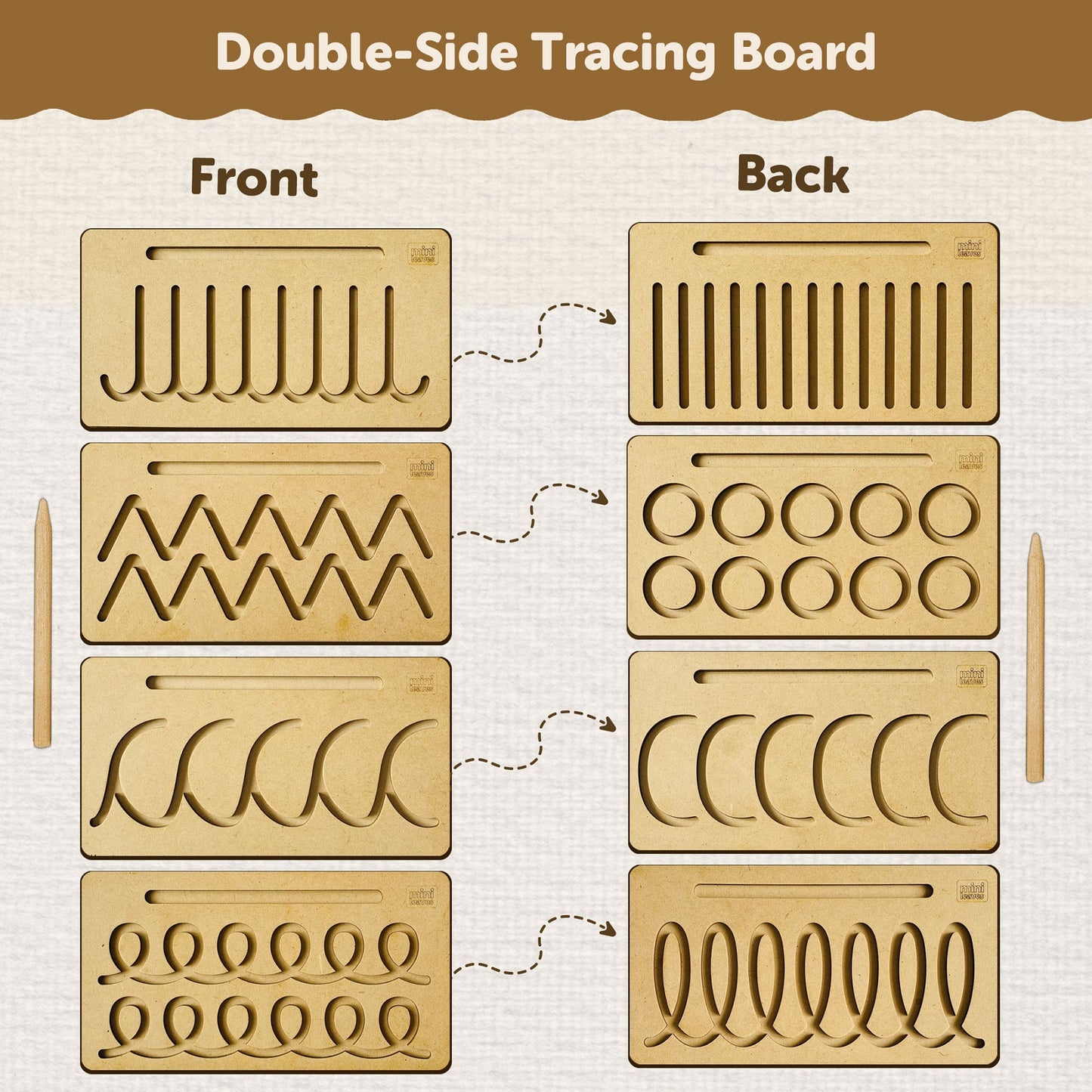 Double Sided Pattern Tracing Board
