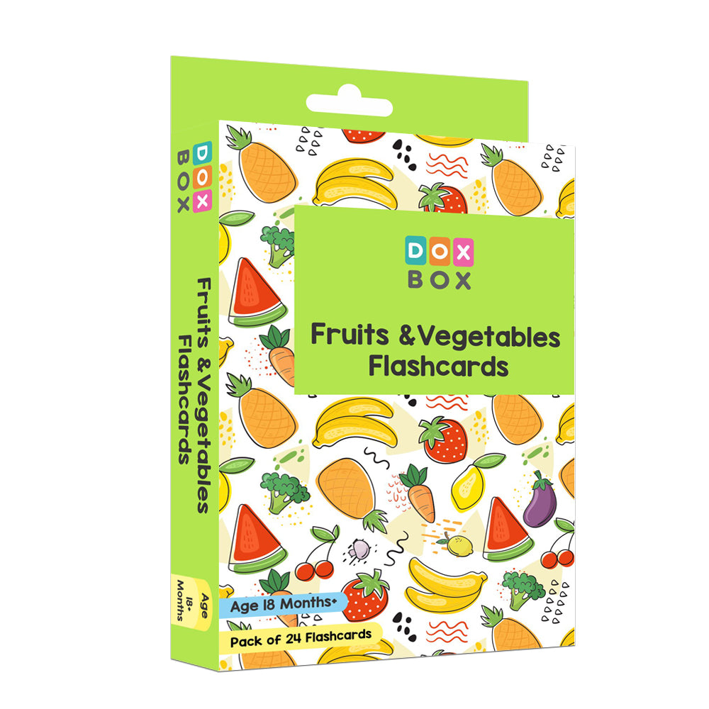 Fruits and Vegetables Flashcards - Pack of 24