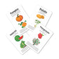 Fruits and Vegetables Flashcards - Pack of 24