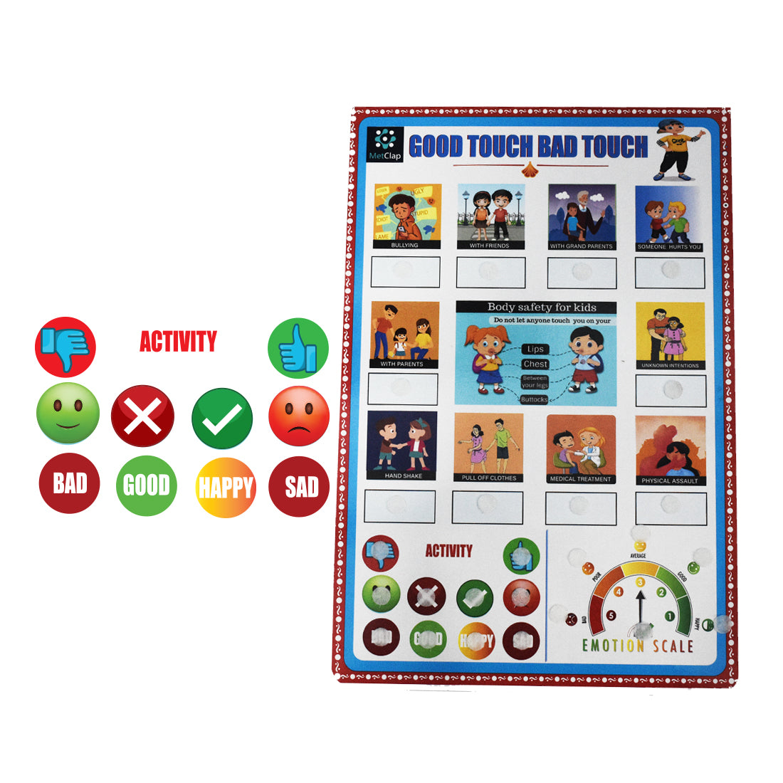Good Touch Bad Touch Activity Board Game for Kids