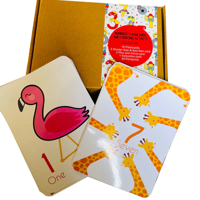 Numbers Flashcards and Counting Learning Activity