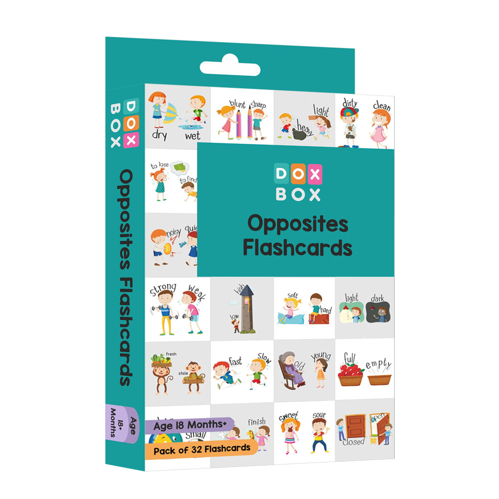 Opposites Flash Cards - Pack of 32