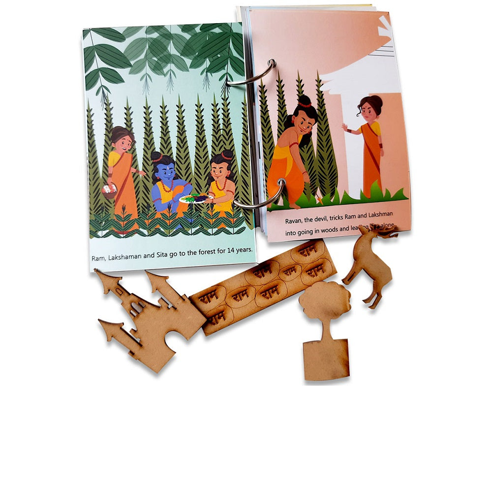 Buy Ramayan Story and Learning Activity for Kids - SkilloToys.com - Wooden Cutouts