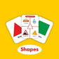 Shape, Colours and Numbers Flash Card