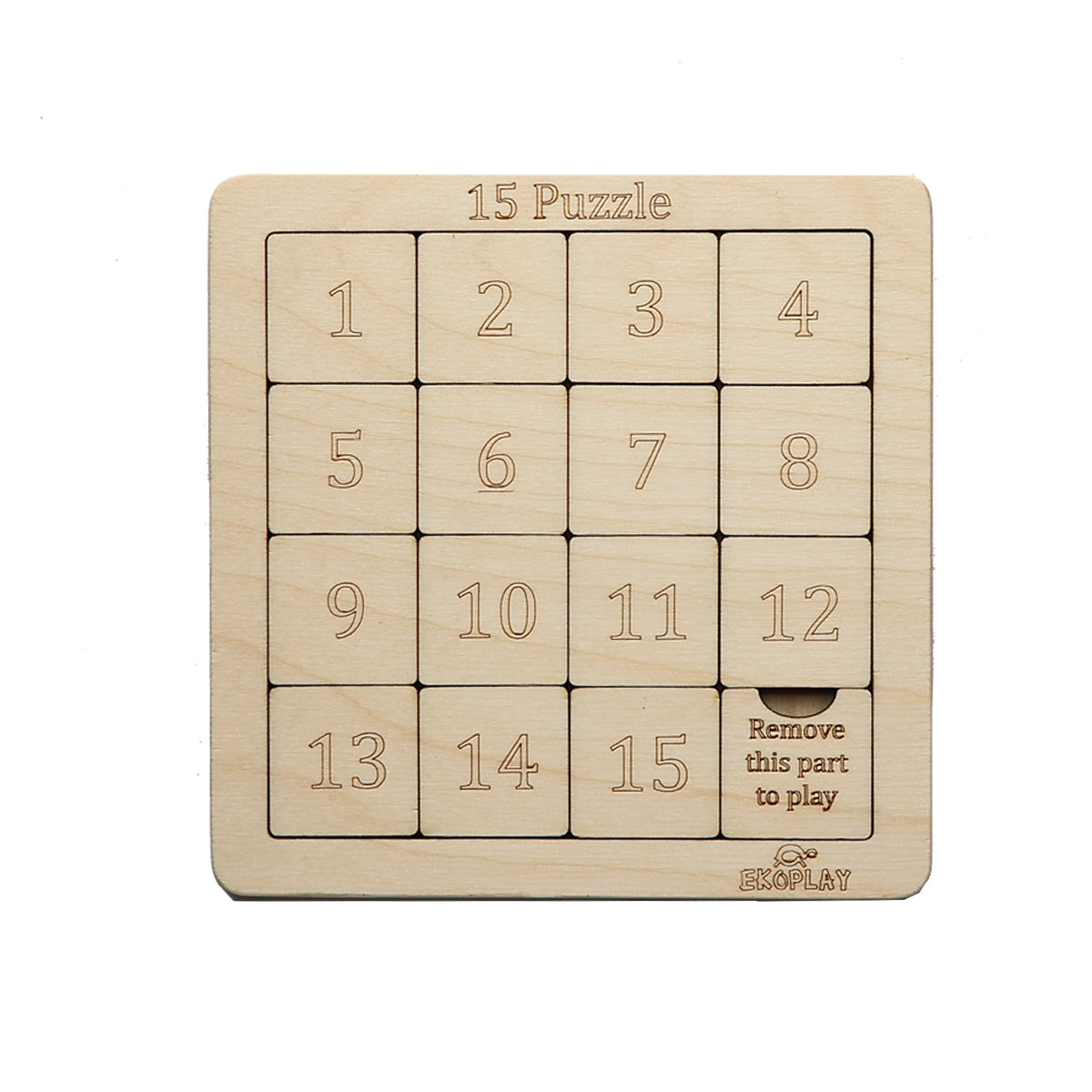 Wooden 15 Puzzle Board Game