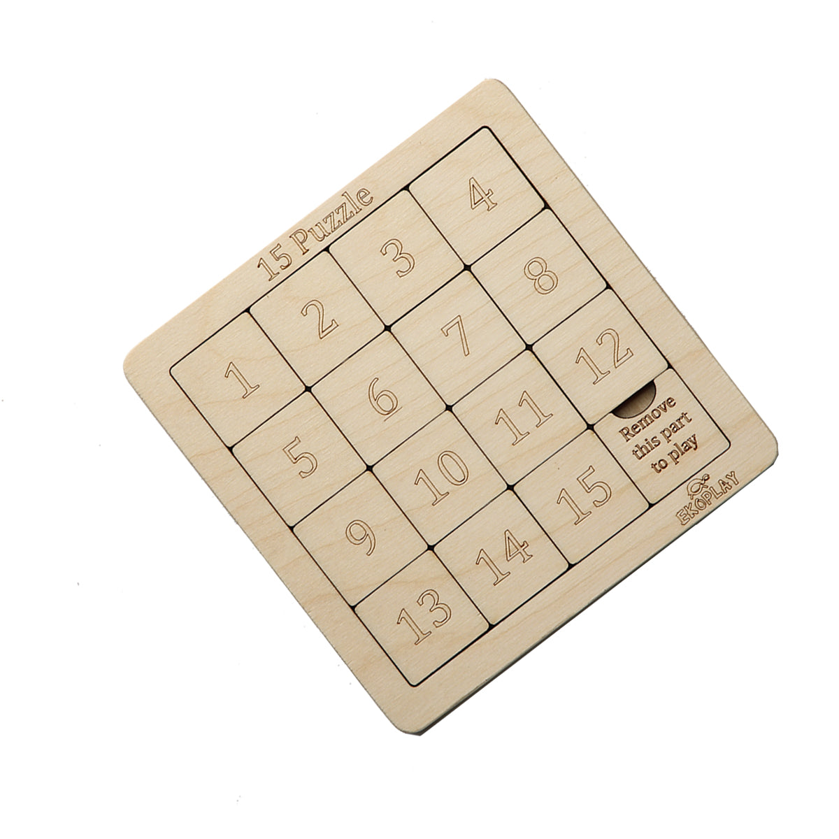 Wooden 15 Puzzle Board Game