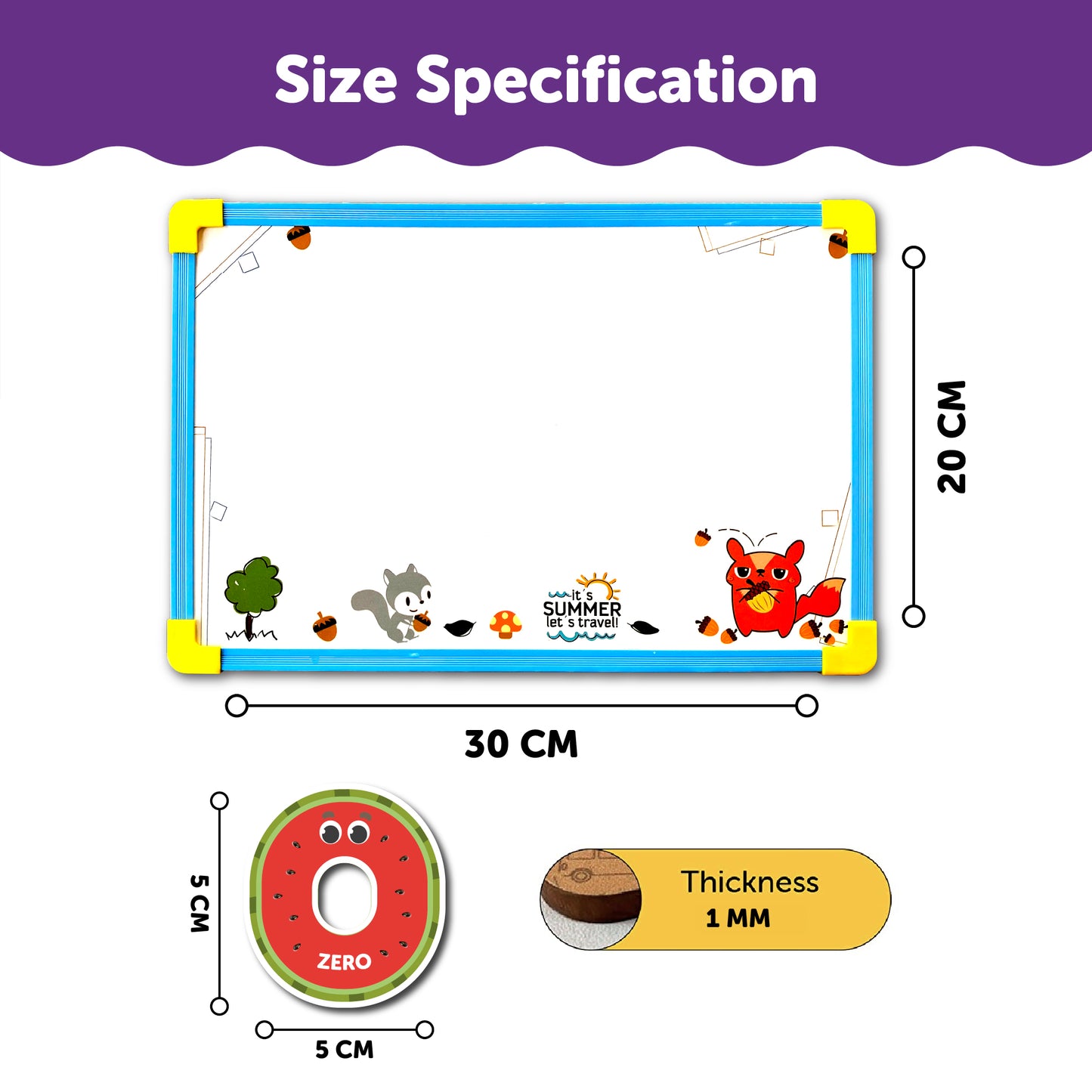 Wooden 2 In 1 Magnetic Wipe Off Learning Set