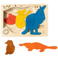 Wooden Australian Fauna Puzzle Board