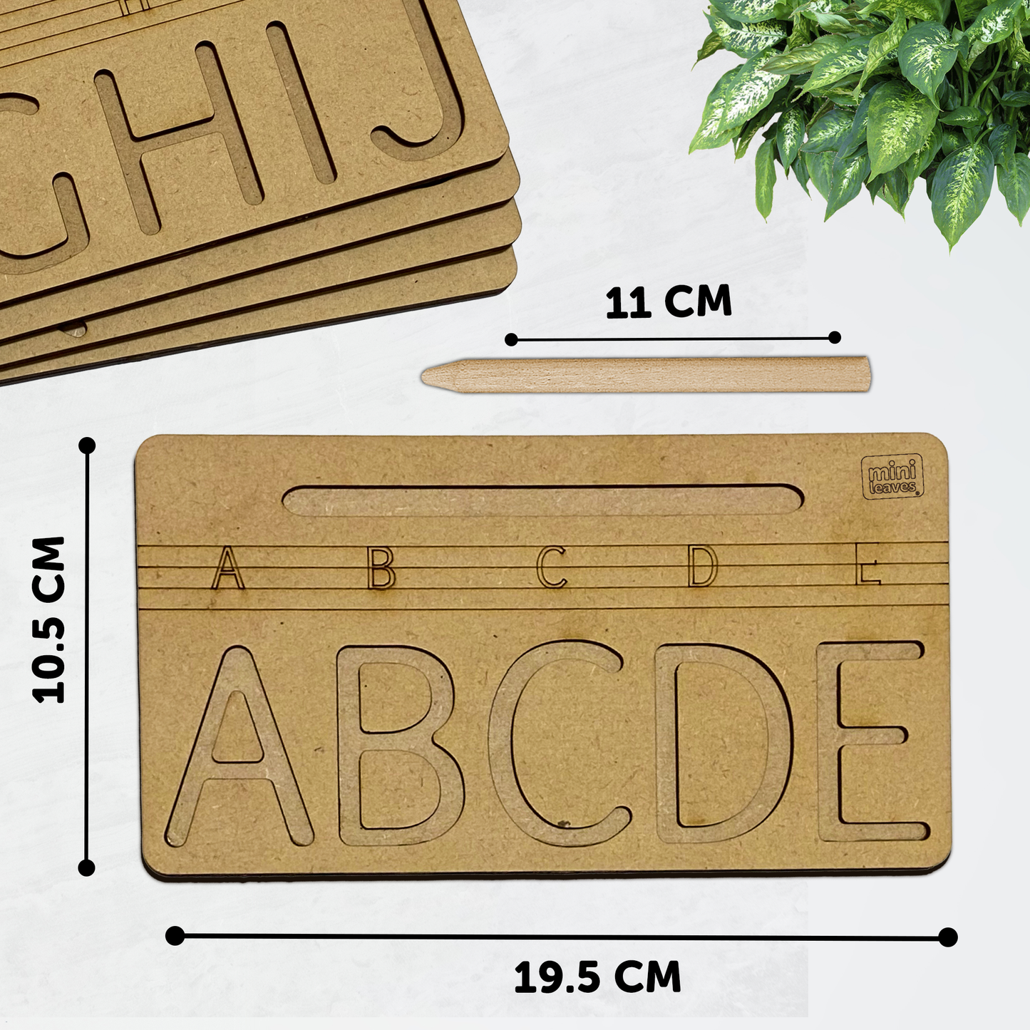 Wooden Capital Alphabet Tracing Board