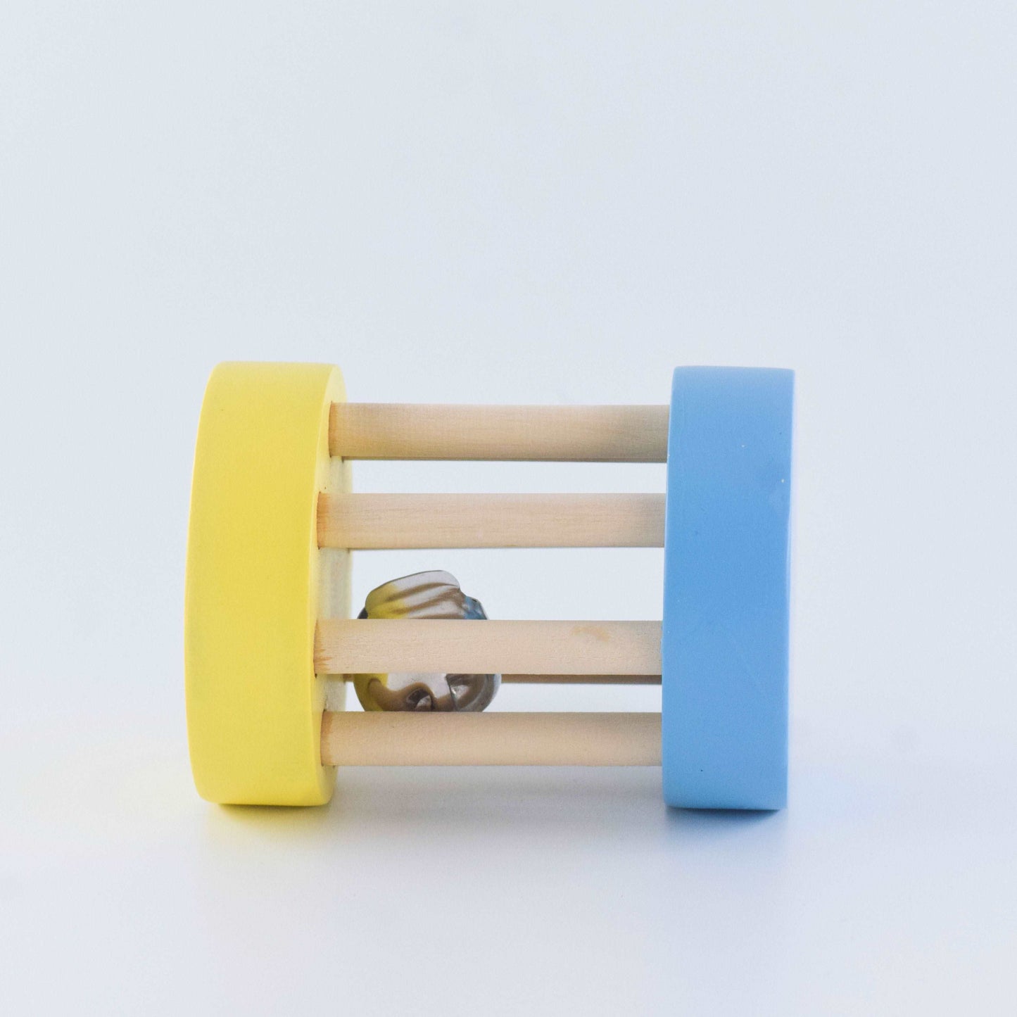 Wooden Cylinder Rattle for 0-1 Year Babies