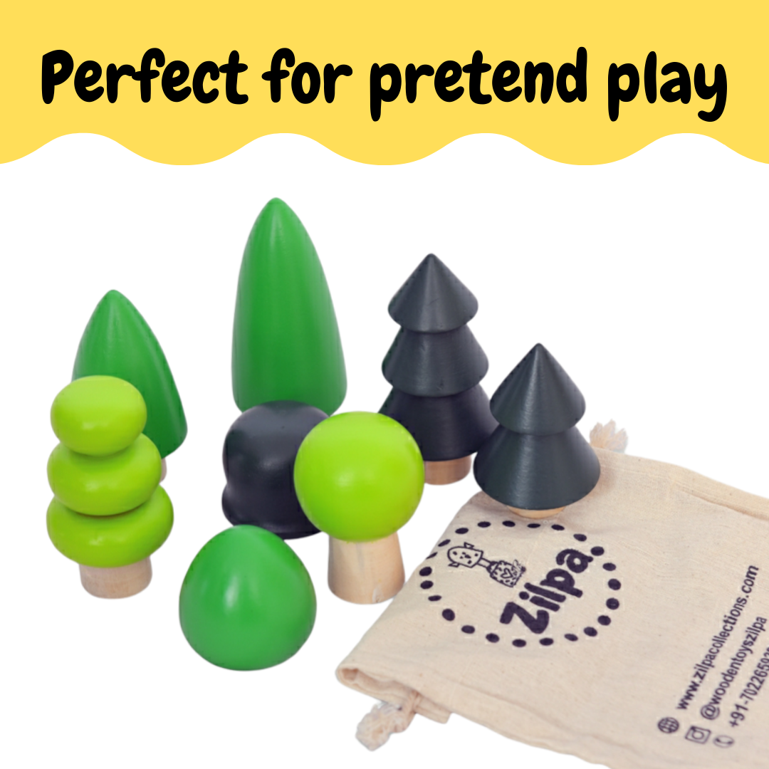 Wooden Evergreen Jungle Pretend Play Toy