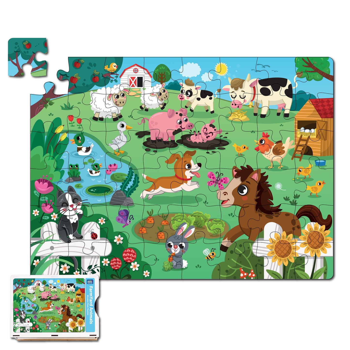 Wooden Farm Animal Puzzle (48 Pcs)