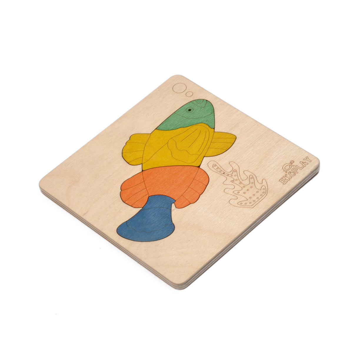 Wooden Fish In a Pond Puzzle Board