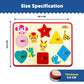 Wooden Hide N See Shape Sorter Puzzle