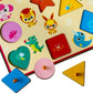 Wooden Hide N See Shape Sorter Puzzle