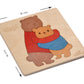 Wooden Hugs Bear Puzzle Board