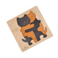 Wooden Hugs Cat Puzzle Board