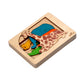 Wooden Jungle Animal Puzzle Board