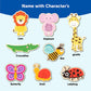 Wooden Jungle Animal and Insects Friends Jumbo Peg Puzzle