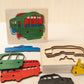 Wooden London Transport Puzzle Board