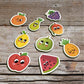 Wooden Multicolor Magnetic Fruit Cutouts