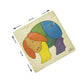 Wooden Rainbow Pig Puzzle Board