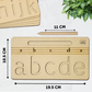Wooden Small Alphabet Tracing Board With Dummy Pencil