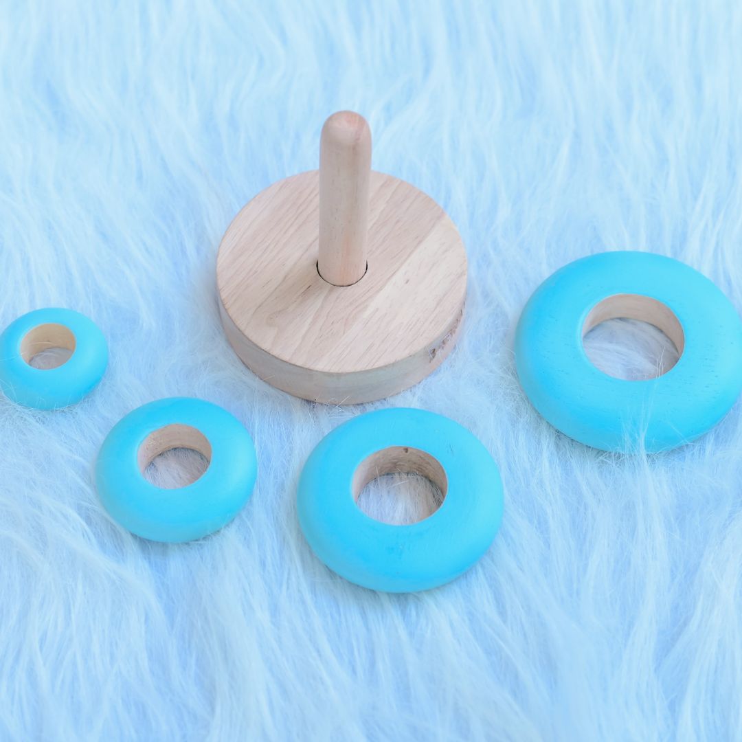 Wooden Stacker For 0-1 Babies