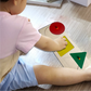 Wooden Three Colorful Shapes Peg Puzzle
