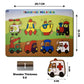 Wooden Transport Peg Board Puzzle