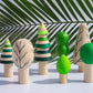 Wooden Tropical Forest Tree Toy Set