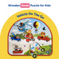 Wooden Vehicles On The Go Peg Board Puzzle
