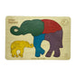 Wooden India Elephant Puzzle Board