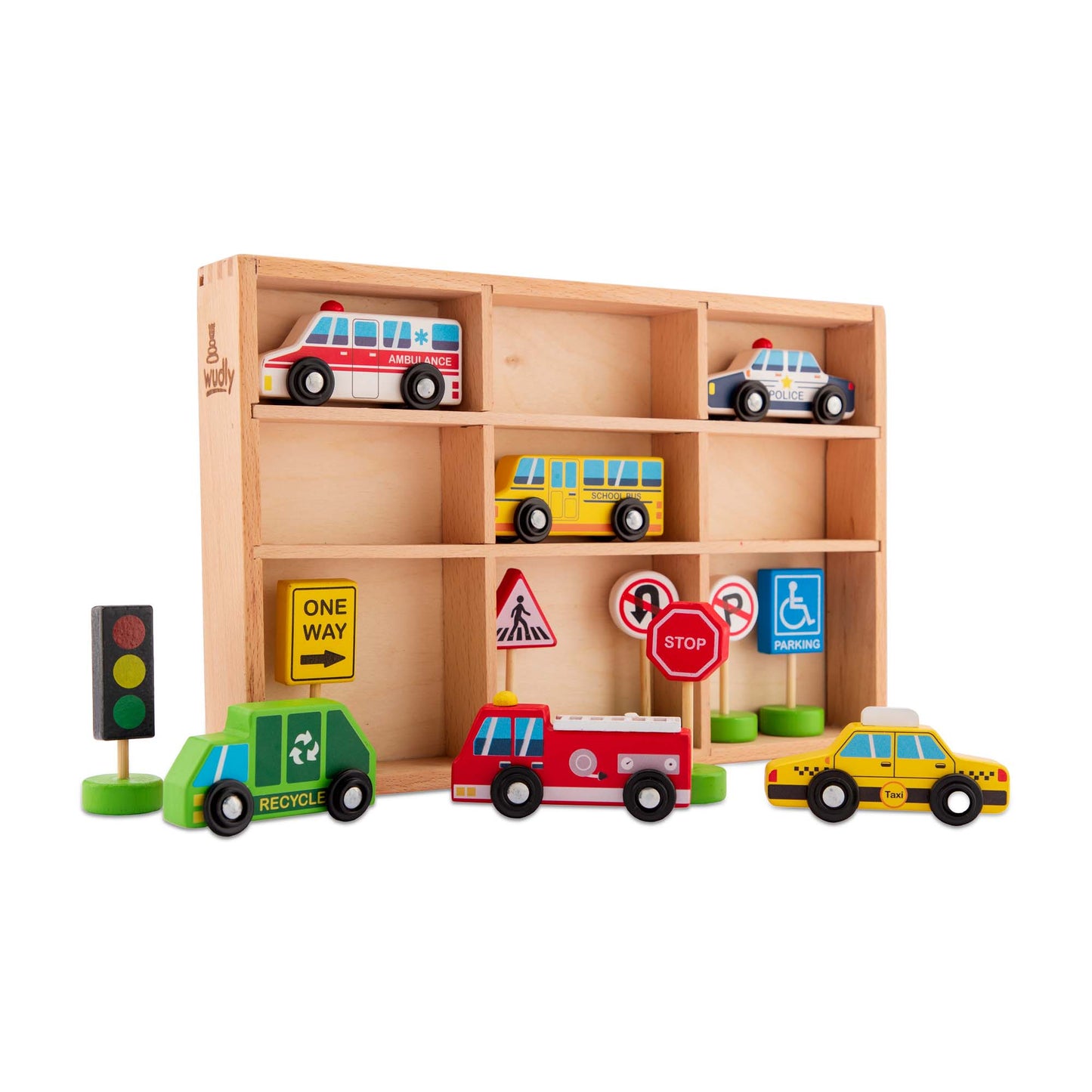 Wooden City Car Set