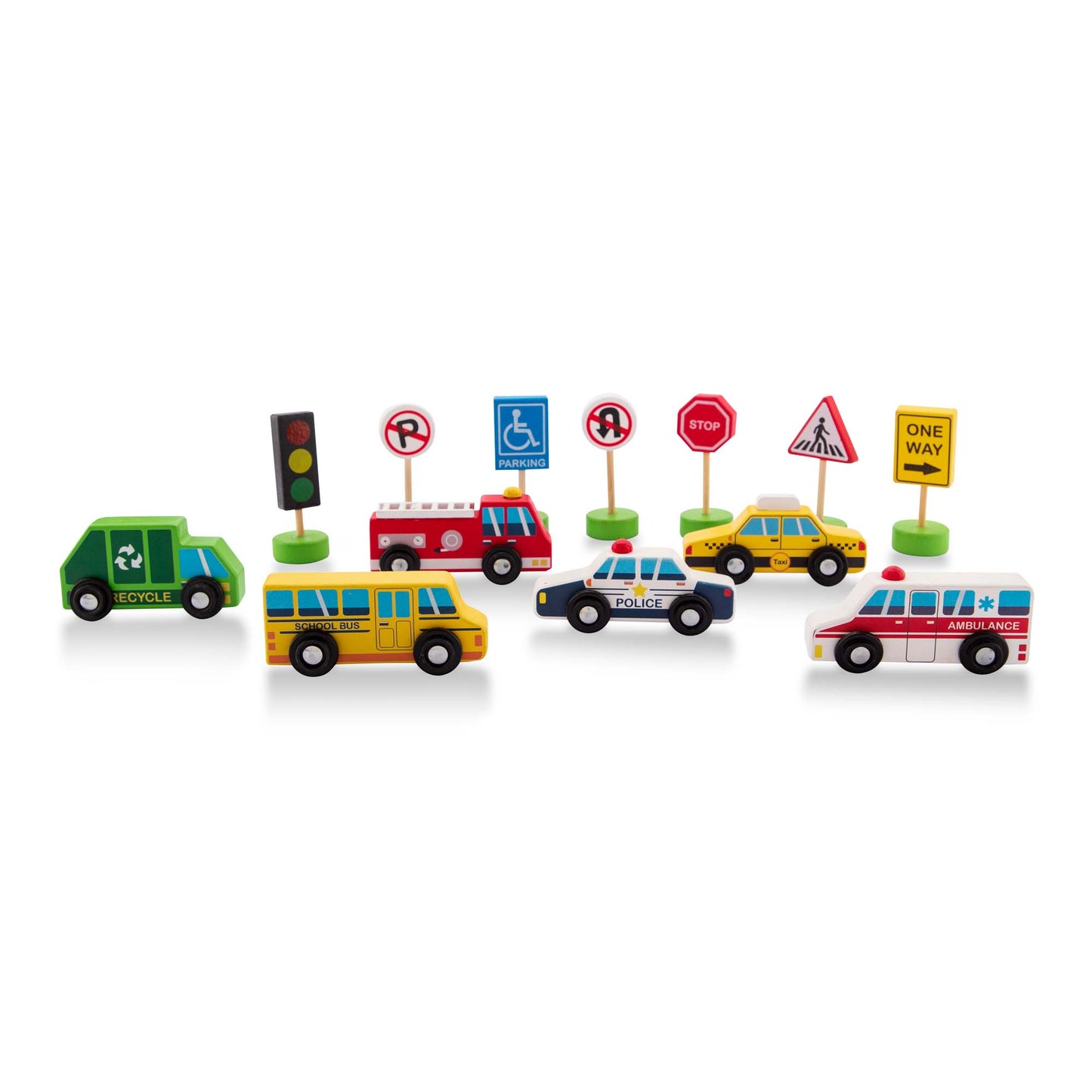 Wooden City Car Set