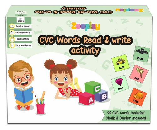 CVC Words Read and Write Flashcards