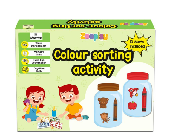 Colour Sorting Activity Mats (10 Colours Included)
