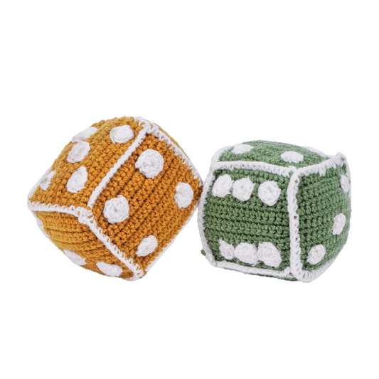 Crochet Dice -Early Math Toy (2 Pcs)