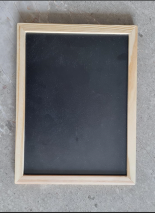 Double Sided Framed Wooden Slate